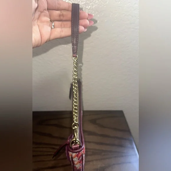 Coach Vintage Hamptons Tweed Demi Baguette - Picture 3 of 5